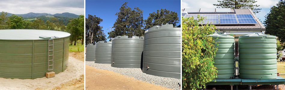 Rainwater tank installations in Adelaide Hills properties